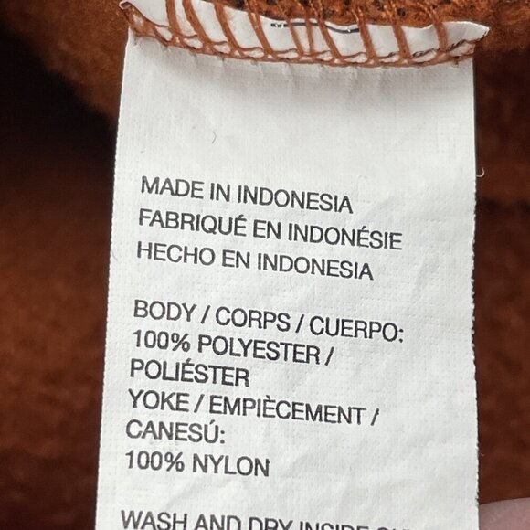 GH Bass 1/4 Snap Sweater Men’s XL Pullover Orange Gray Hybrid Polyester Nylon - Picture 7 of 10